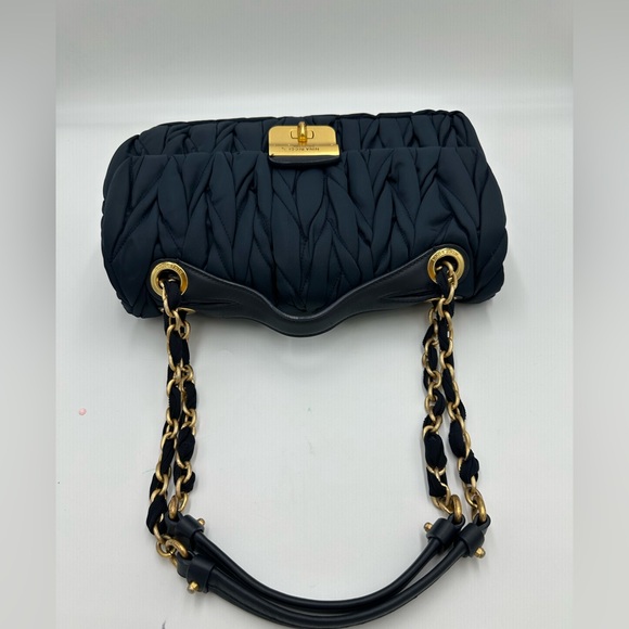 Nina Ricci Midnight Blue Braided Shoulder Bag - Picture 6 of 14